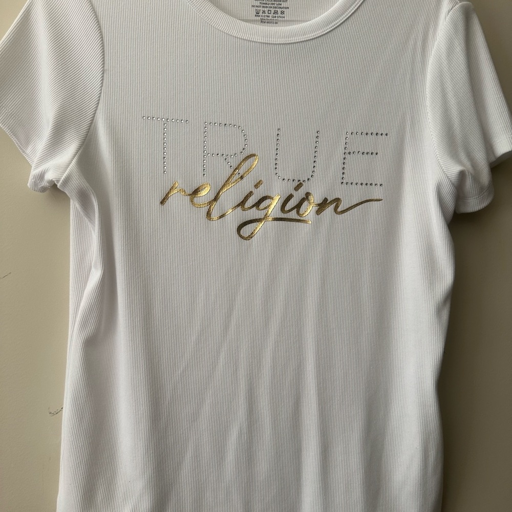True Religion Rib Tee NWOT - Picture 2 of 6